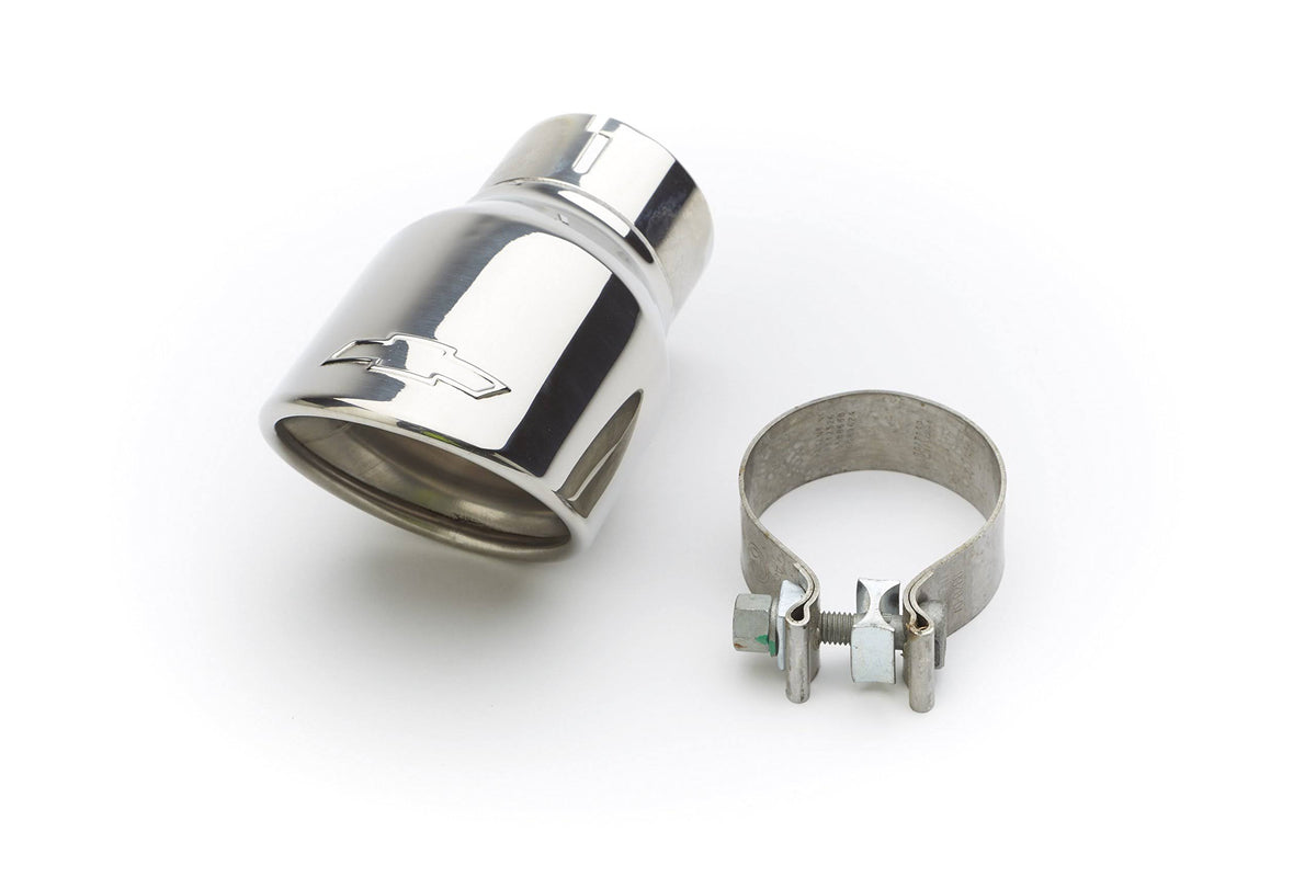 Stainless Steel Dual Wall Angle Cut Exhaust Tip with Clamp K905
