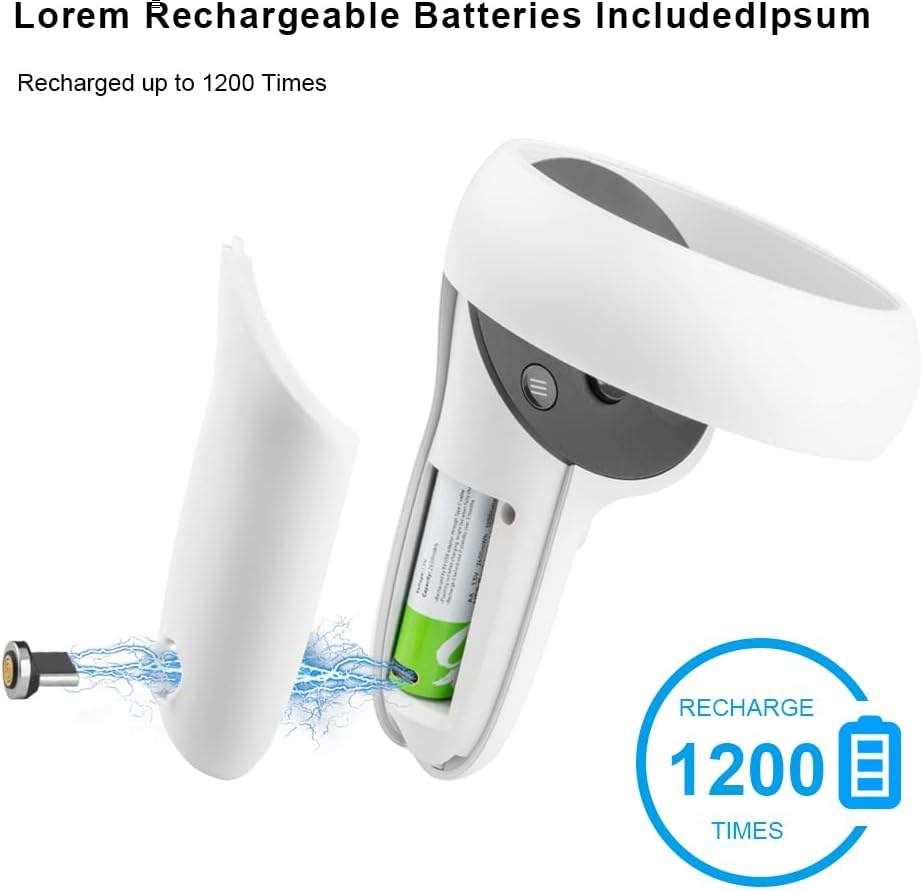 Oculus Quest 2 Charger Dock Station with 2 Rechargeable Batteries T818