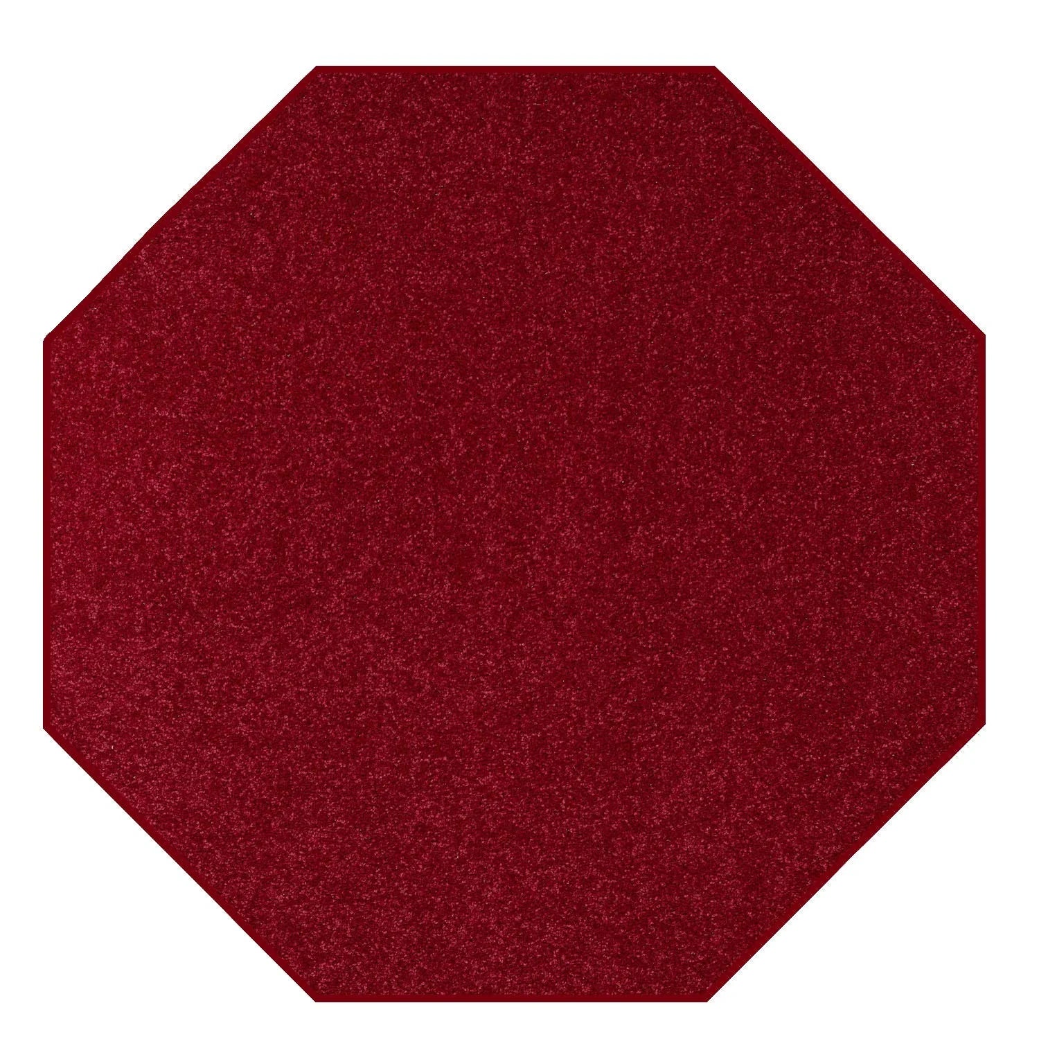 Burgundy Octagon Area Rug D900