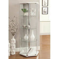 White Hexagon Curio Cabinet N1235