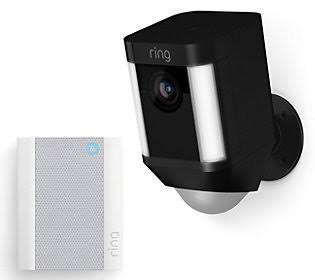 Black Spotlight Camera with Chime S144307
