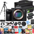 Full Frame Mirrorless Interchangeable Lens Camera Body Bundle with Travel Bag, 2x 64GB Memory Cards, and Accessories (18 Items) E144