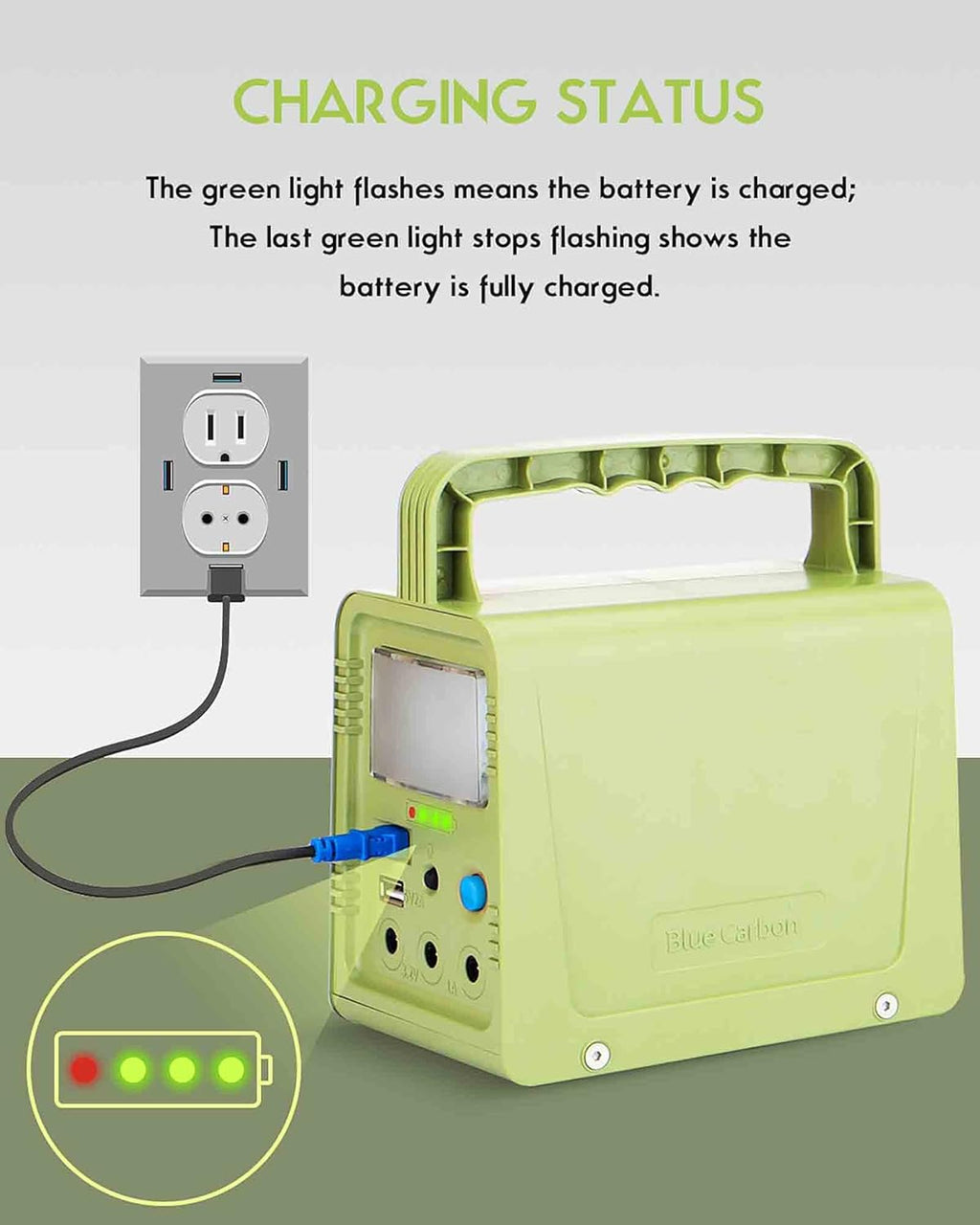 84Wh Portable Solar Generator with Solar Panel F7378