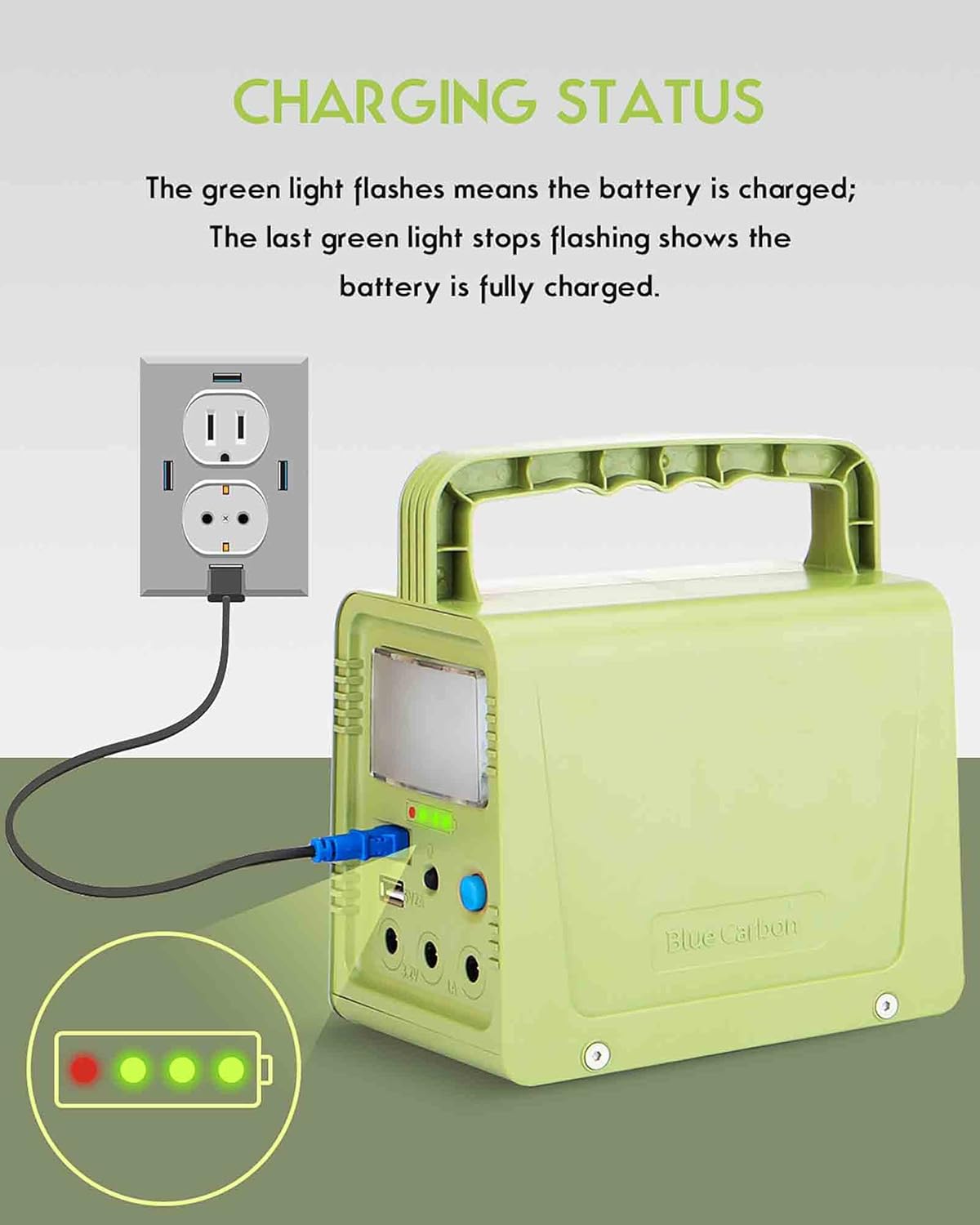 84Wh Portable Solar Generator with Solar Panel F7378