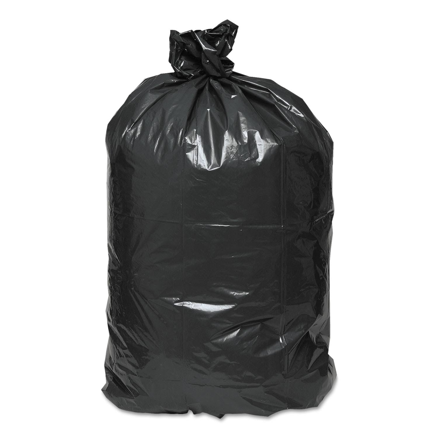 Black 2-Ply Low-Density Can Liners 31-33gal .63 Mil 33 x 39 250/Carton J157485