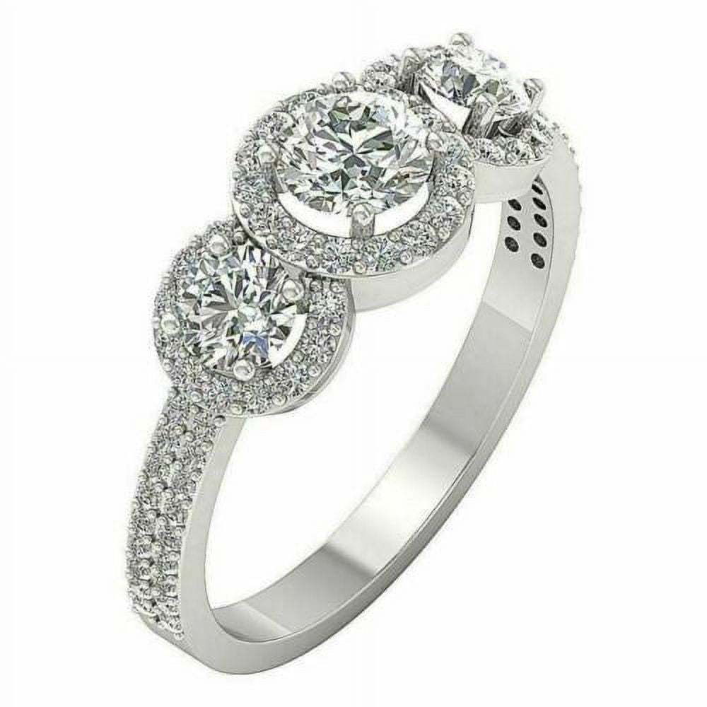 Round Diamond Yellow Gold Engagement Ring S204