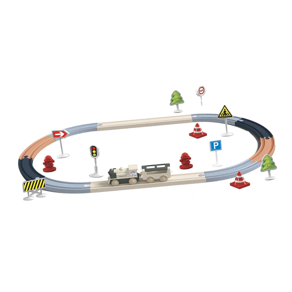 30pcs Puzzle Train Tracks Set C28486