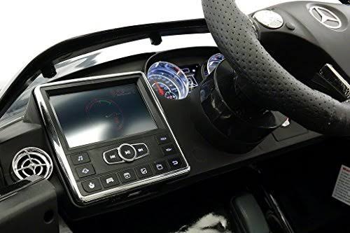 12V Battery Metallic Black Ride on Car F8556