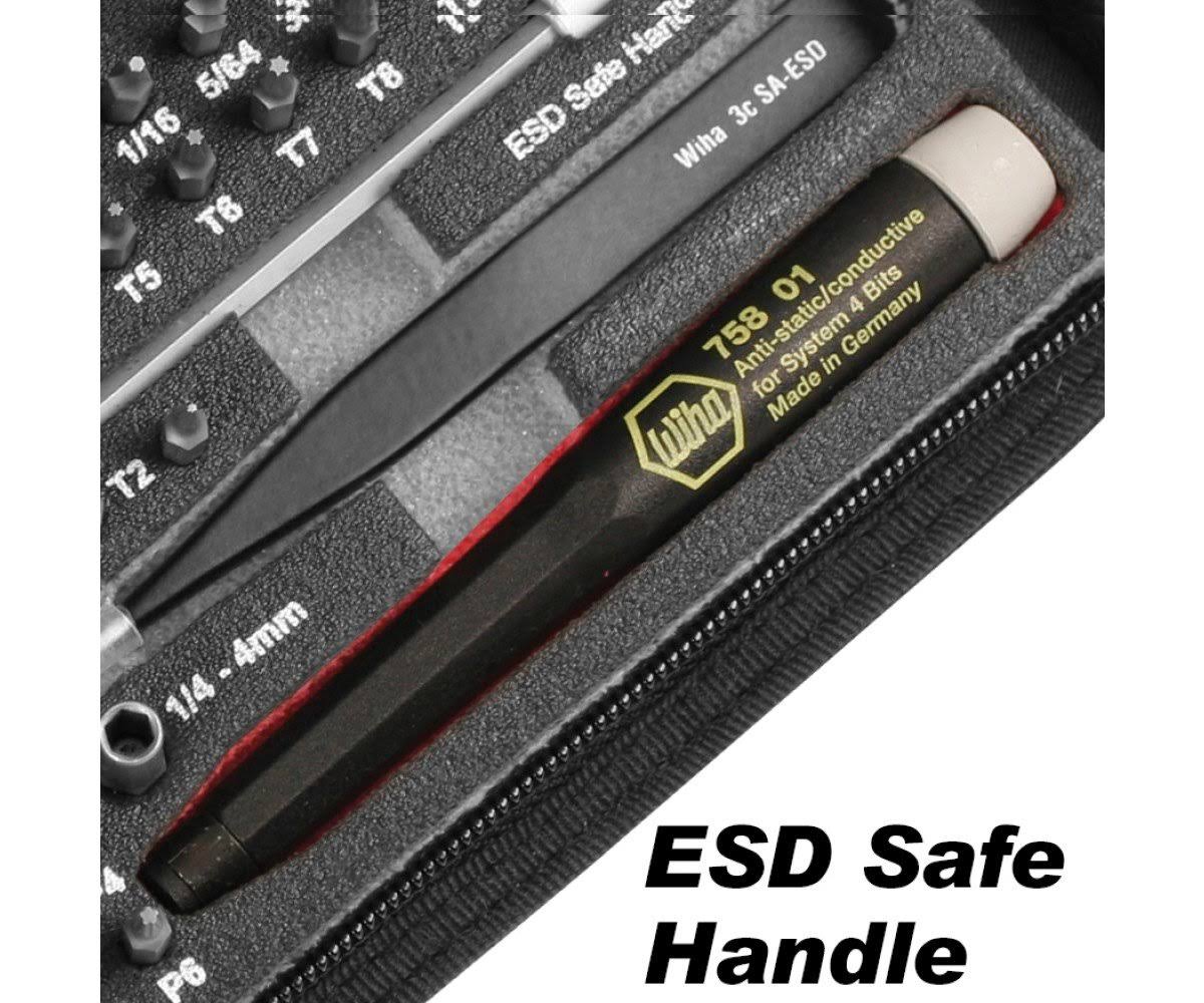 68 Piece ESD Safe Micro Bit Set with ESD Safe Tweezers H1893