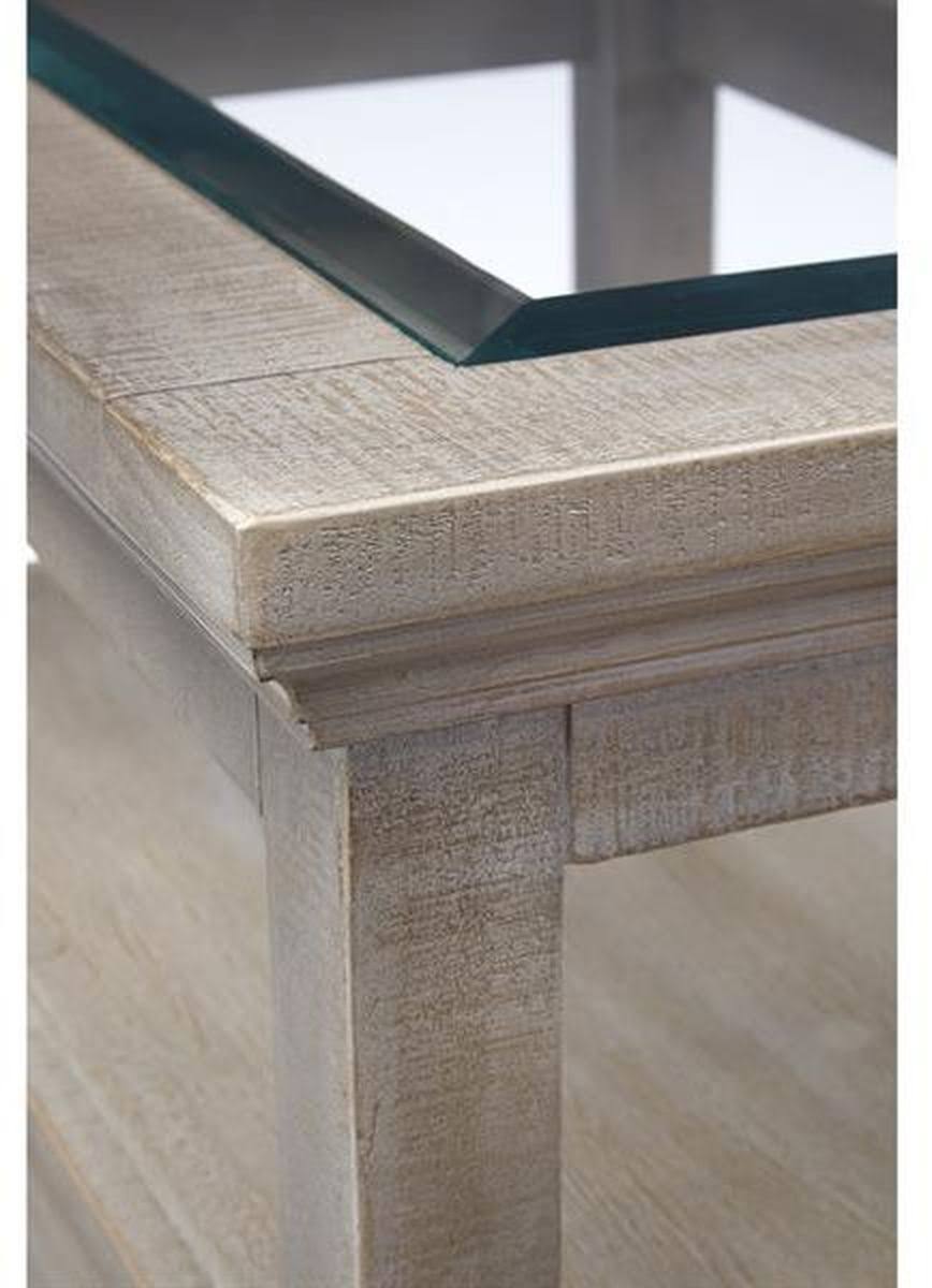 Dovetail Grey Chairside End Table U55245