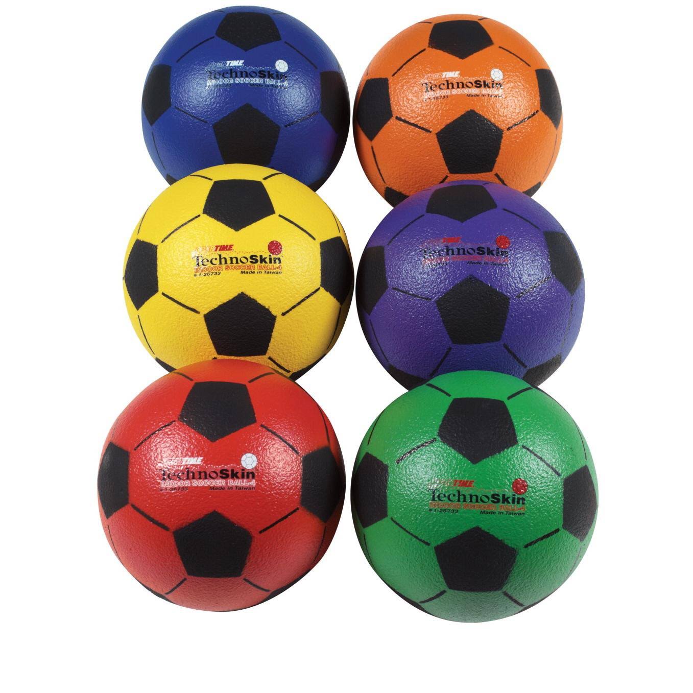 Set of 6 Size 4 Indoor Foam Soccer Balls M736