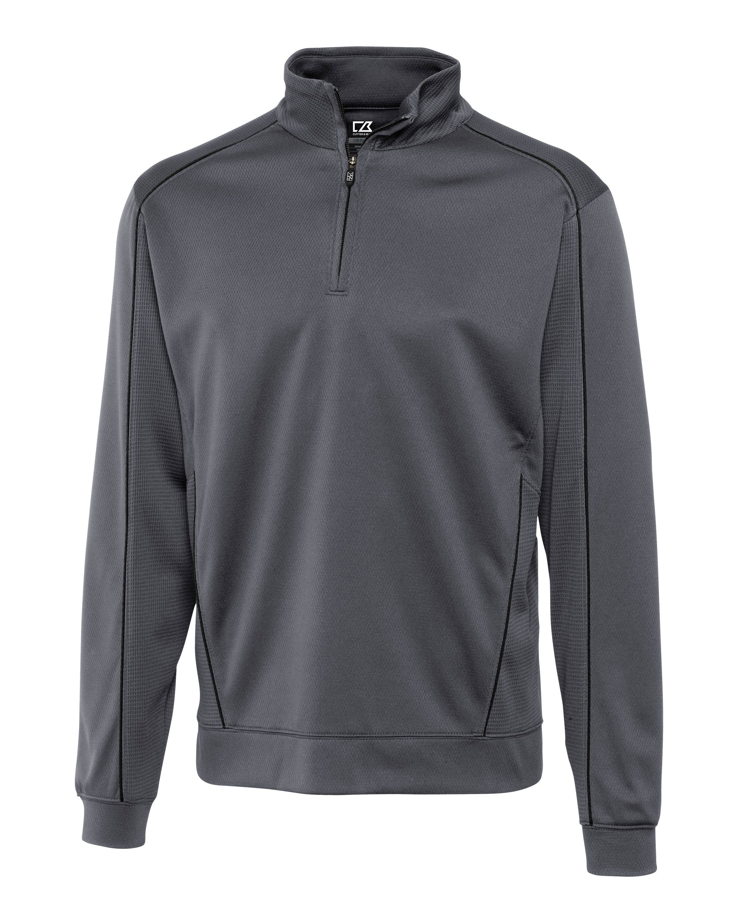 Men DryTec Half-Zip Elemental Grey/Black S W6456