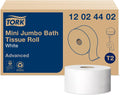 Mini Jumbo Bath Tissue Roll, 2-Ply, White, 12 Rolls, Pack of 2 X723