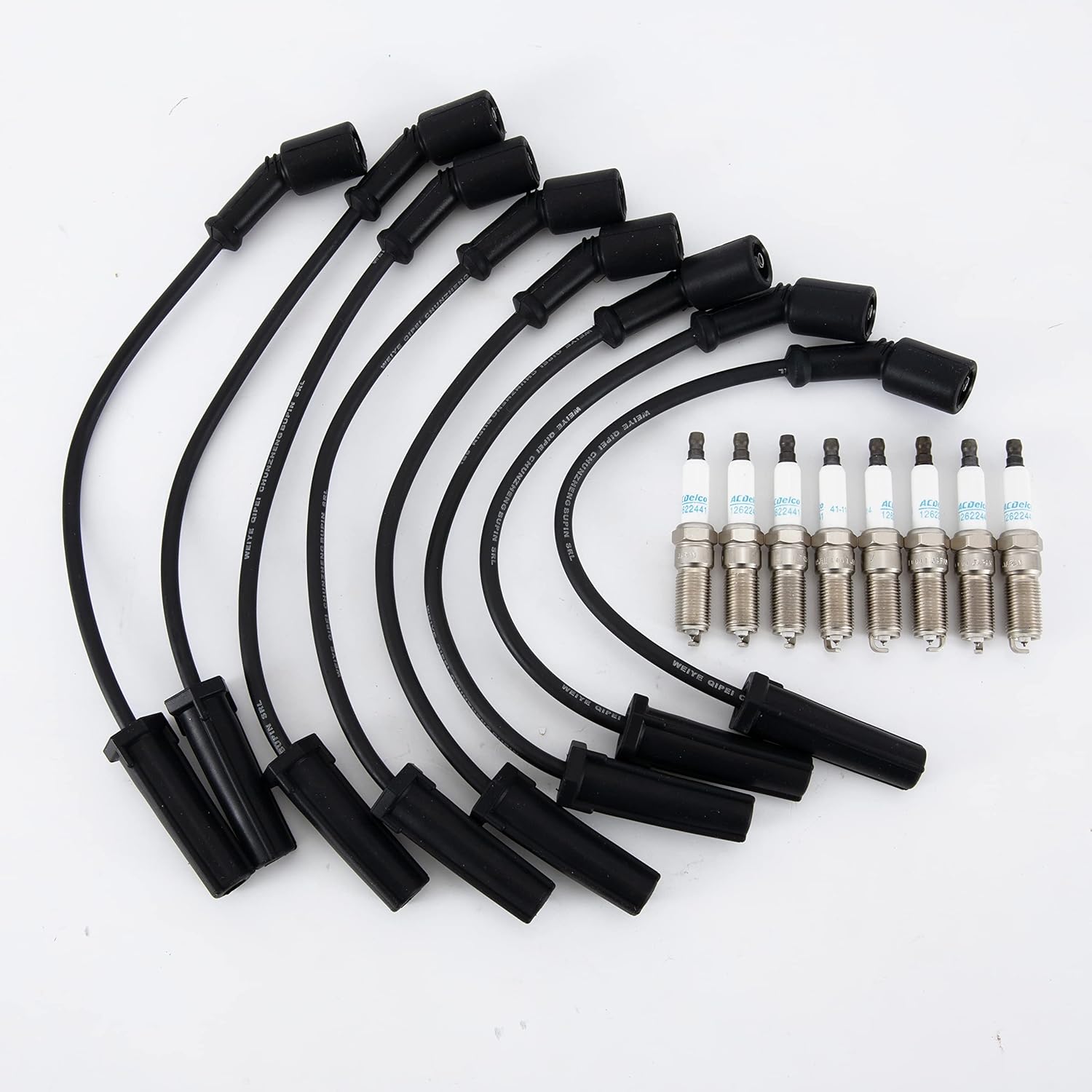 16 PCS Spark Plugs & Wires Pack of 2 Y72436