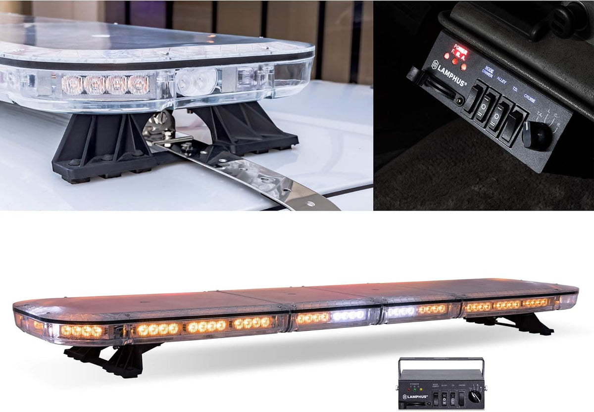 47" 98W RED LED Emergency Light Bar O7072