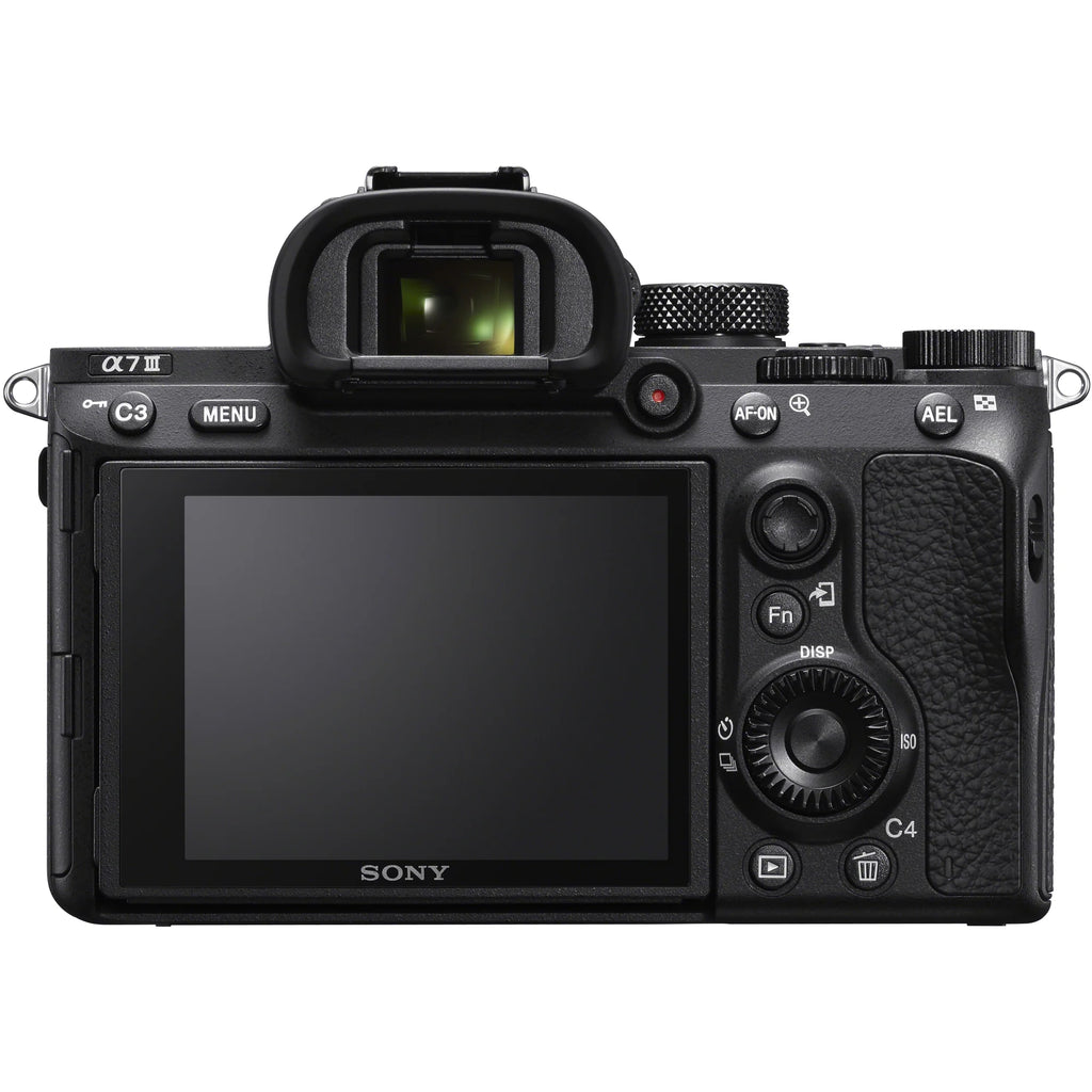 Full Frame Mirrorless Interchangeable Lens Camera Body Bundle with Travel Bag, 2x 64GB Memory Cards, and Accessories (18 Items) E144