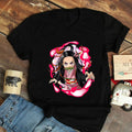 Black XXL Printed Short Sleeve T-Shirt V7991
