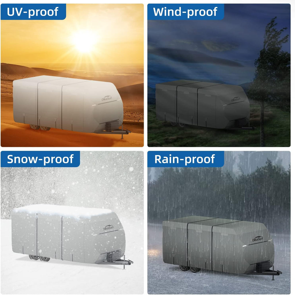 Travel Trailer RV Cover with Tongue Jack Cover J5792
