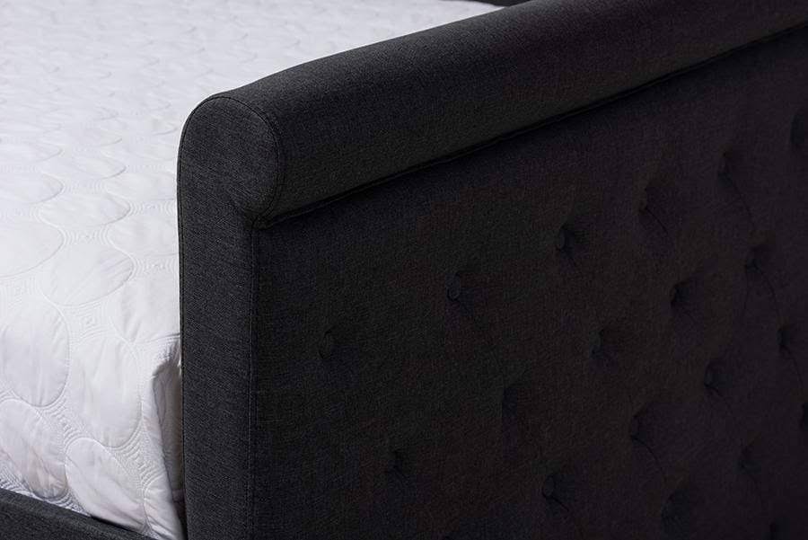 Queen Dark Grey Daybed with Trundle O79517