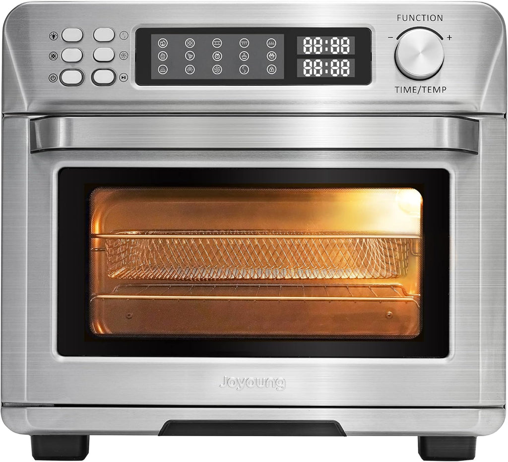 25QT 1700W Brushed Stainless Steel Air Fryer Toaster Oven X32392