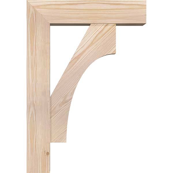 Douglas Fir Smooth Bracket with Offset Brace U483153