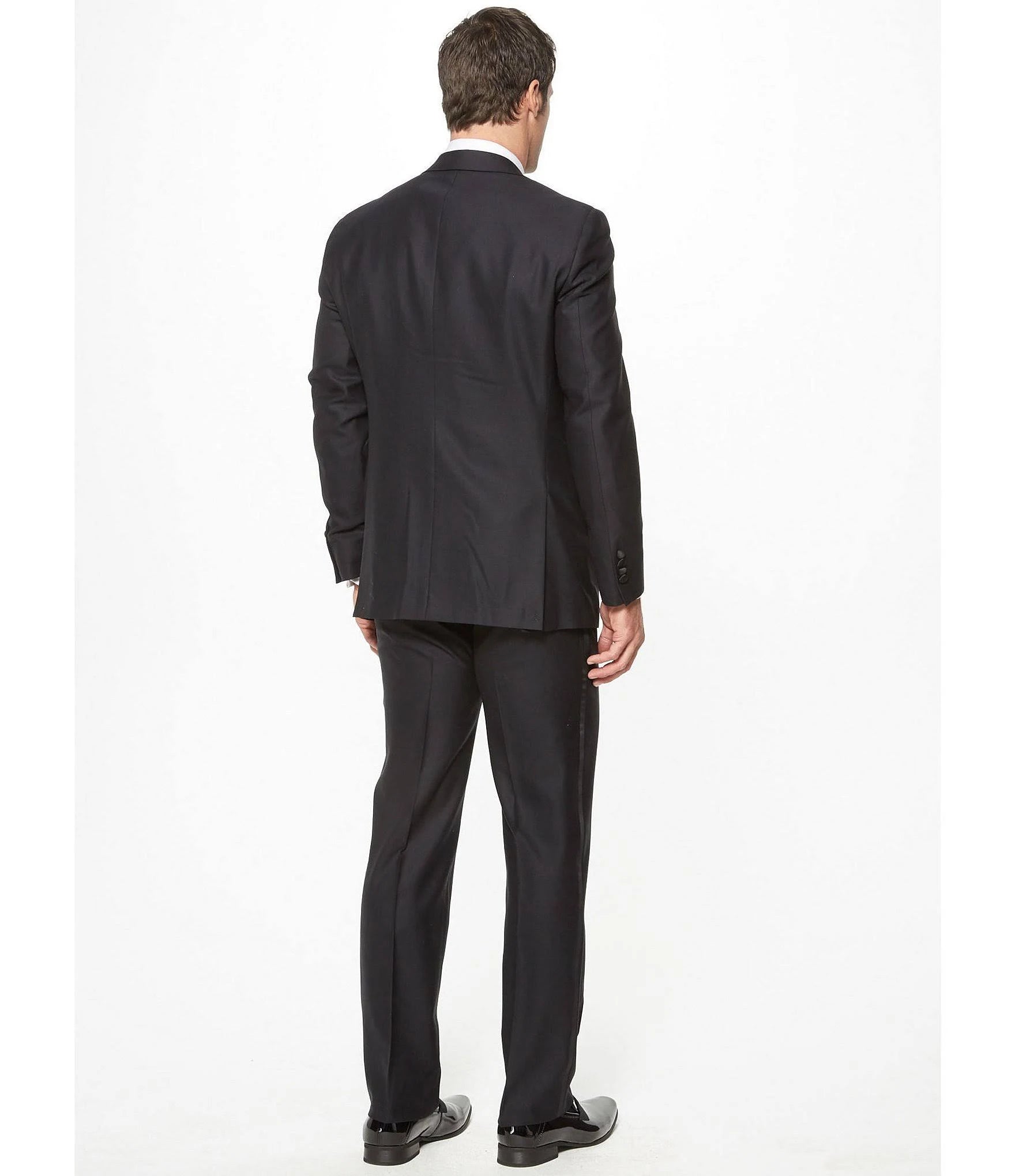 Black Modern-Fit Tuxedo R5430