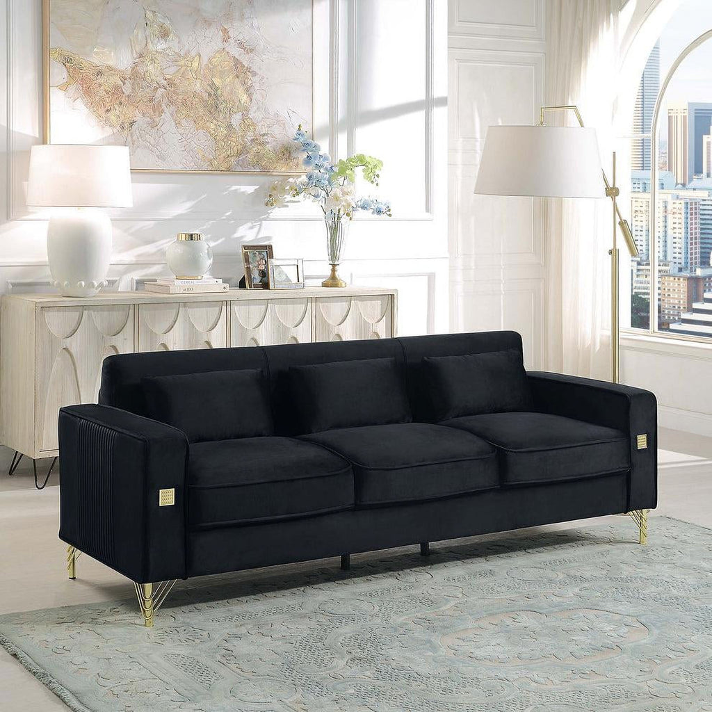 Black Loveseat F474