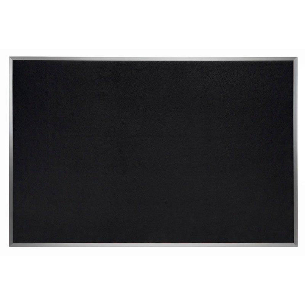 Black Aluminum Frame Recycled Rubber Bulletin Board J122