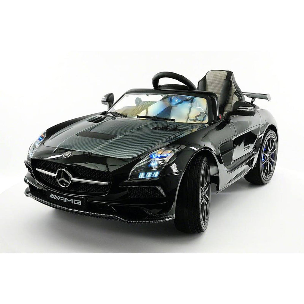 12V Battery Metallic Black Ride on Car F8556