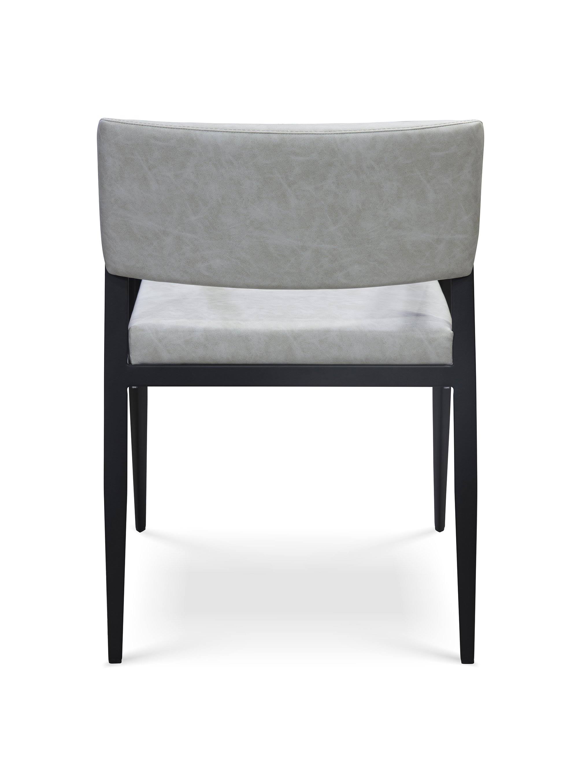 Grey/Black Steel Armchair G6421