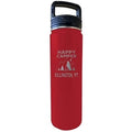 32 Oz Engraved Red Insulated Double Wall Stainless Steel Water Bottle Tumbler M4821
