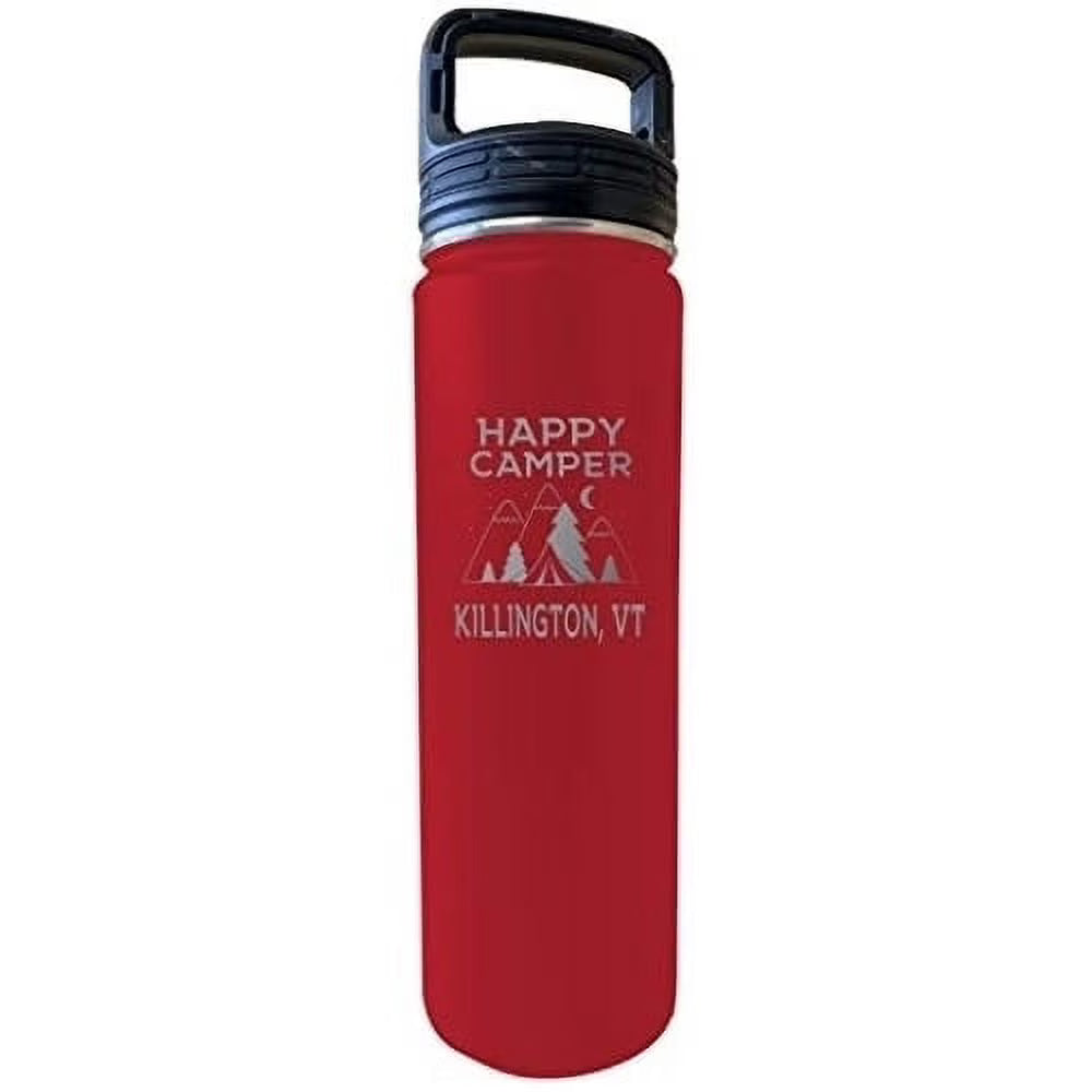 32 Oz Engraved Red Insulated Double Wall Stainless Steel Water Bottle Tumbler M4821