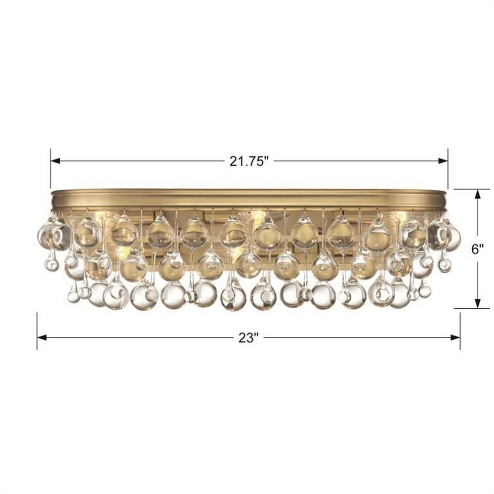 6 Light Bronze Vanity Light D924192
