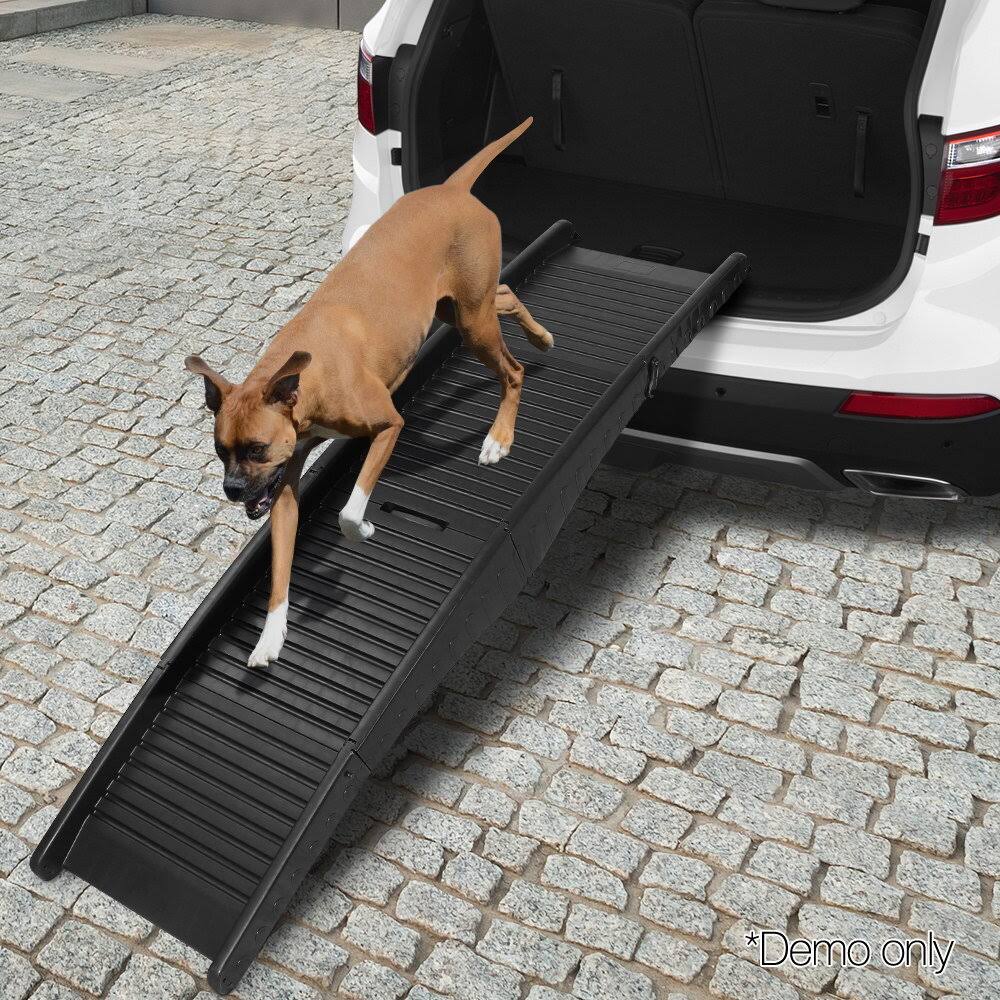 Portable Folding Pet Ramp for Cars - Black J580