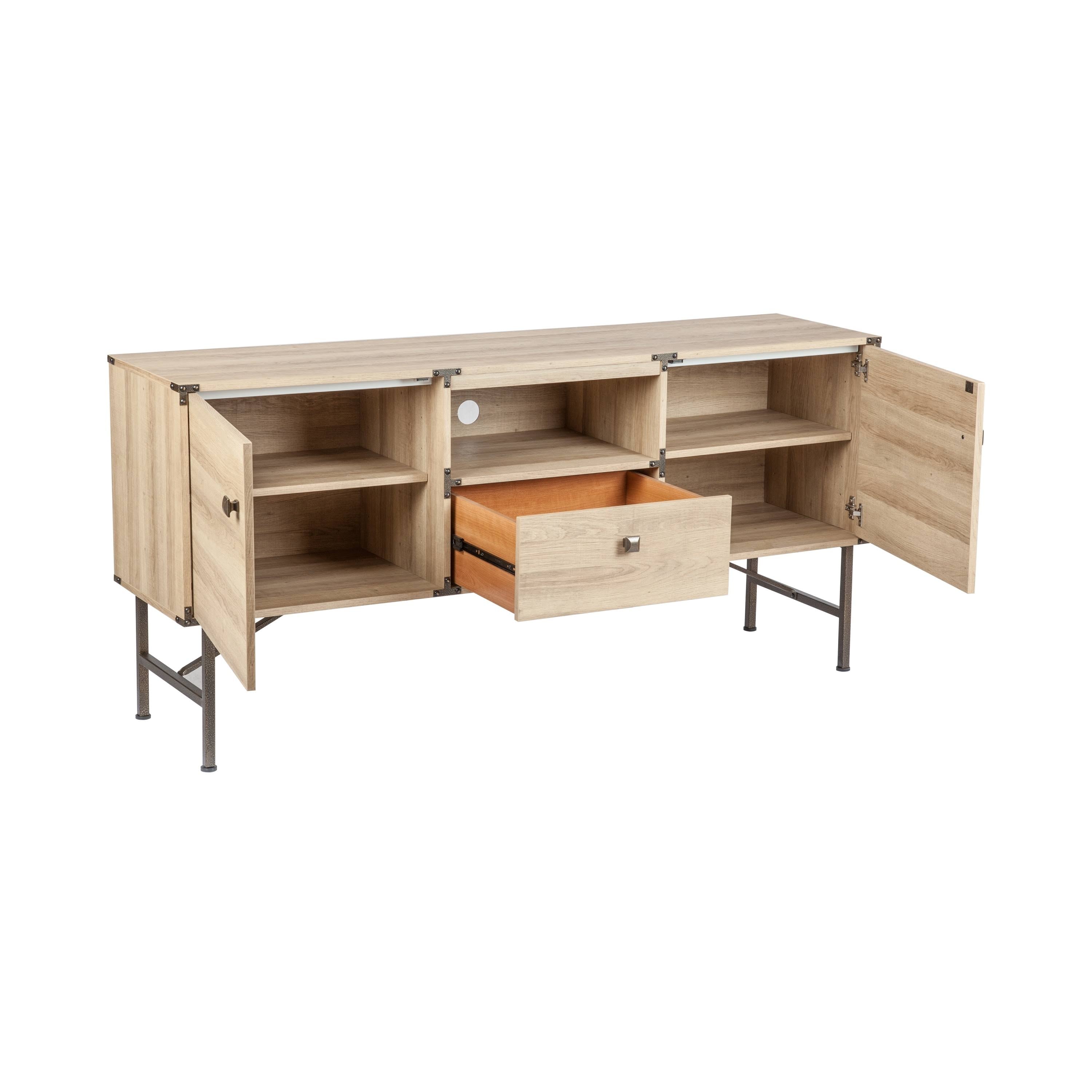 Light Oak Media Console S809