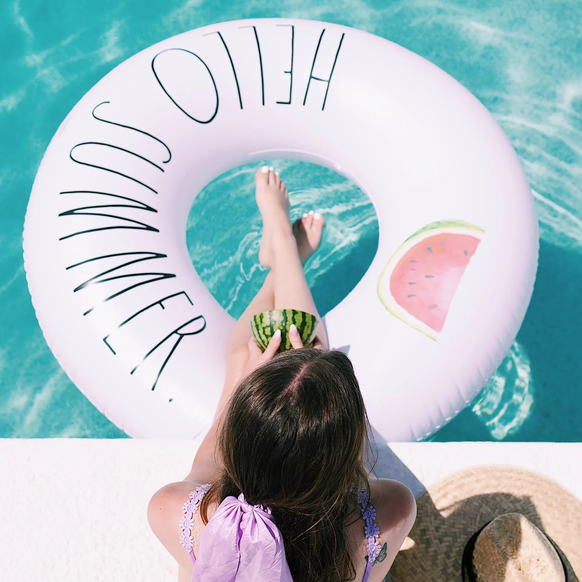 48" Inflatable Jumbo Water Ring Float A836