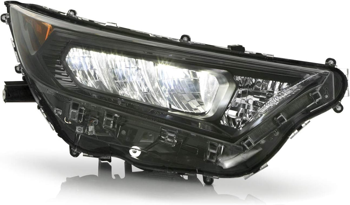 Black Bezel LED Headlights Housing Passenger Side E5262