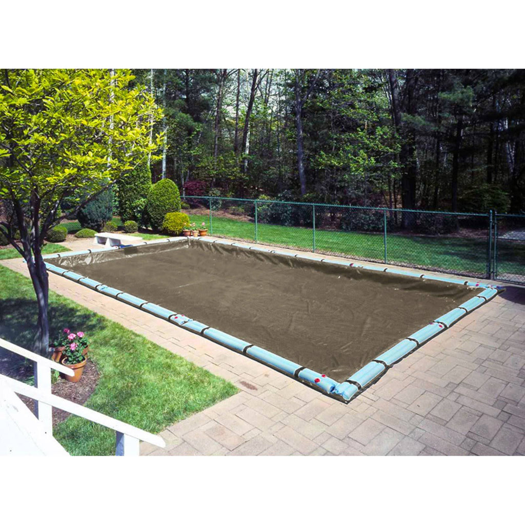 Blue/Black Rectangular Winter Pool Cover W9058