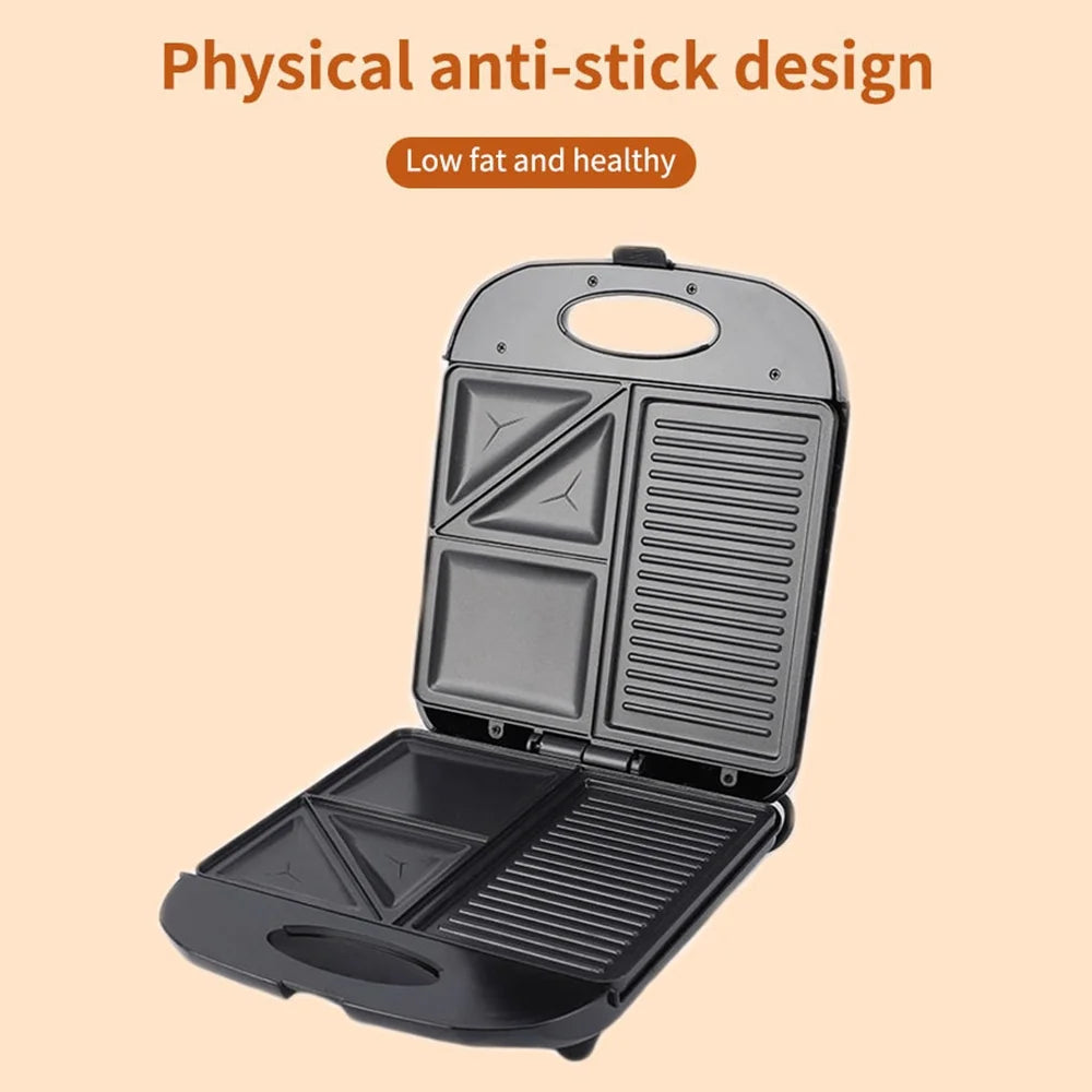 1400W Non-Stick 3in1 Electric Grill Waffle Maker U810184