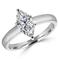 0.5 CT Marquise Cut Diamond Solitaire Engagement Ring in 14K White Gold B52893