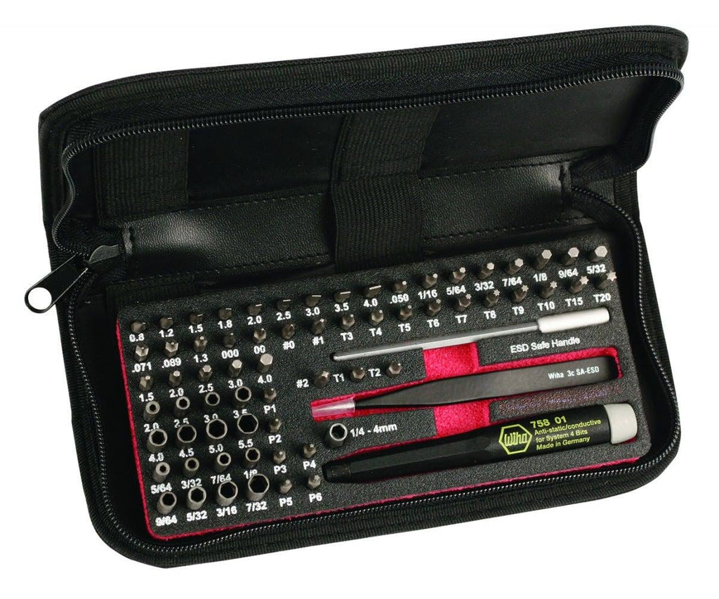 68 Piece ESD Safe Micro Bit Set with ESD Safe Tweezers H1893