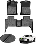 TPE All-Weather Floor Mat Liners Front & Rear Row Full Set X34837