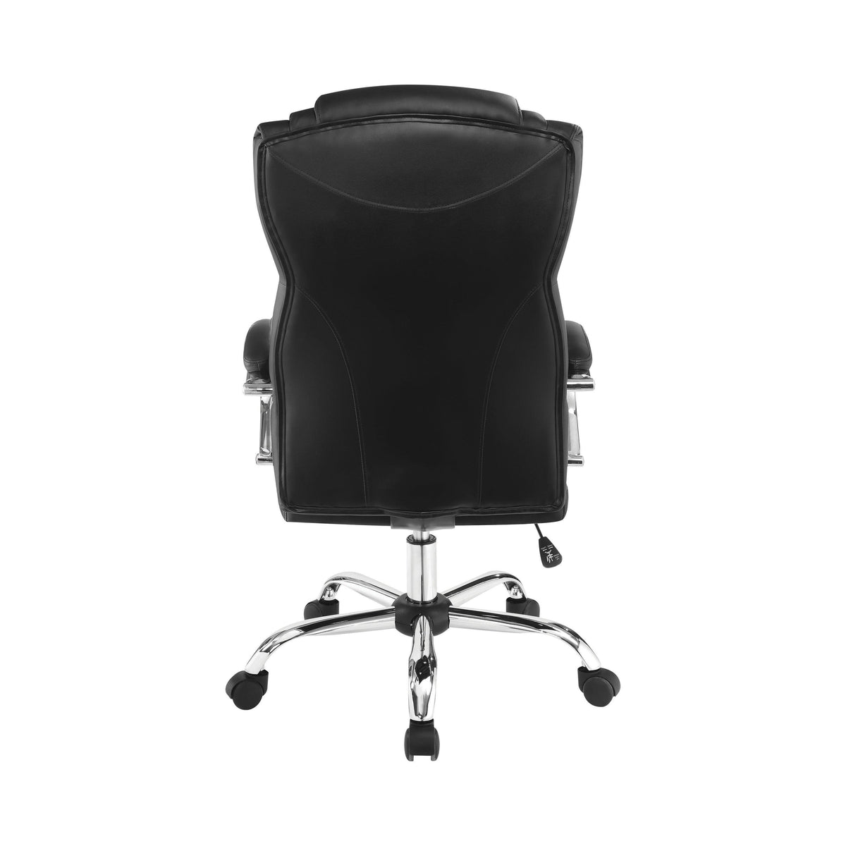 Black Upholstered Office Chair with Casters C195374