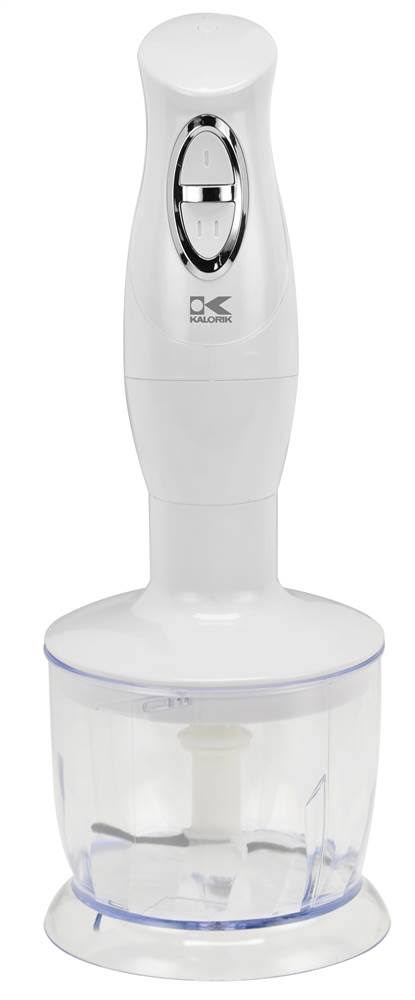 White Combi Mixer with Mixing Cup, Chopper & Whisk P85889