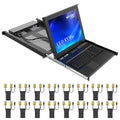 16 Port Rack Mount KVM Console Switch with 17 inch LCD Monitor U909