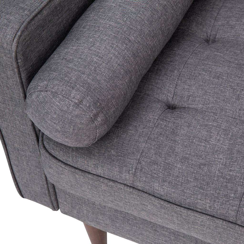 Dark Gray Fabric Sofa U6784