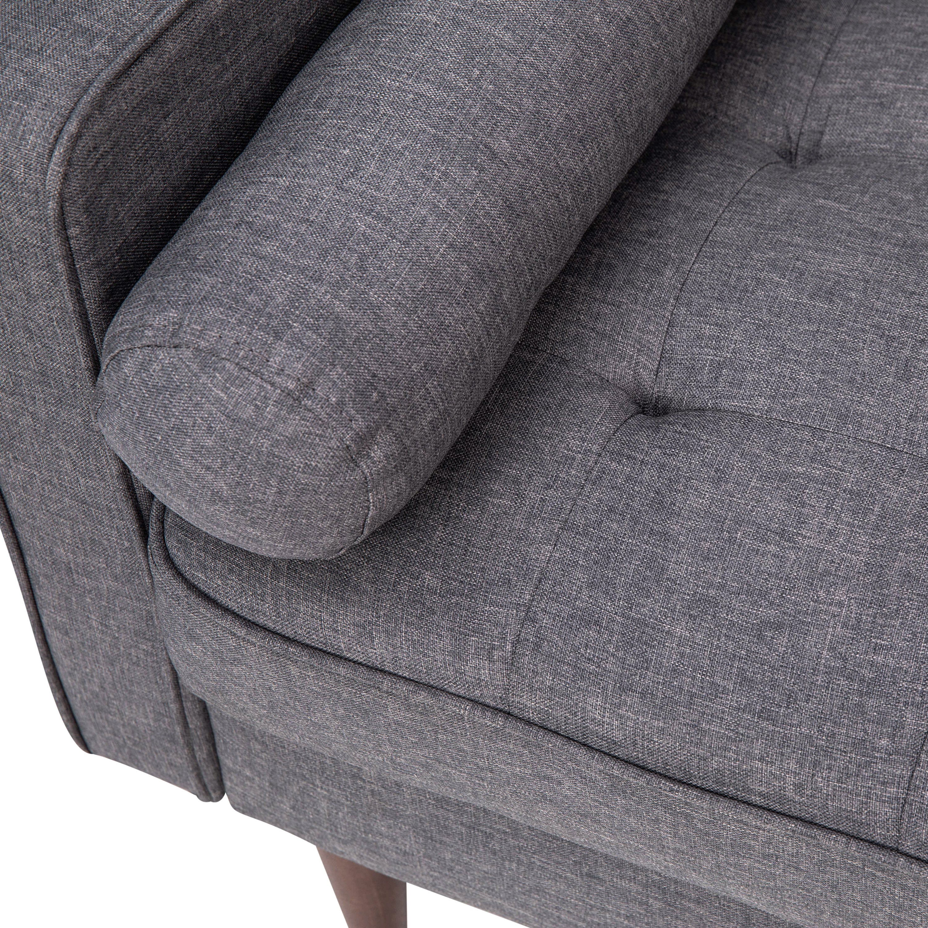 Dark Gray Fabric Sofa U6784