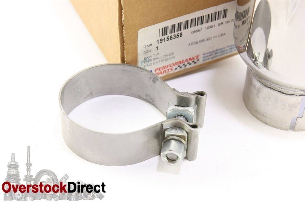 Stainless Steel Dual Wall Angle Cut Exhaust Tip with Clamp K905