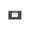 36 inch Single Top with Sink Charcoal Soapstone Quartz Finish D88926