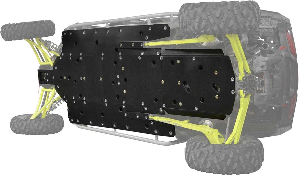 Full Skid Plate for Polaris RZR XP4 1000, 1/2” Thick, Countersunk Bolts Y58194